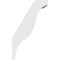 Ekena Millwork 5 1/2-in. W x 12-in. D x 20-in. H Funston Architectural Grade PVC Knee Brace BRCP055X12X20FST - alternate 3